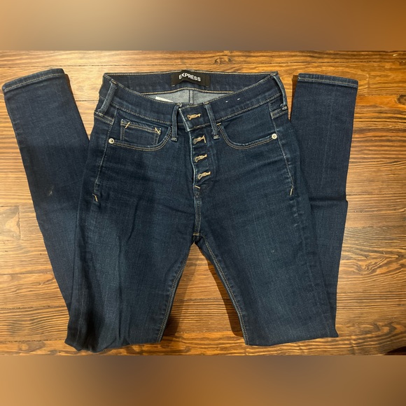 Express • Denim Perfect Mid Rise - Picture 2 of 5